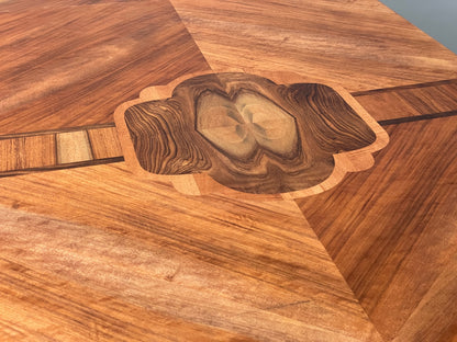 Art Deco Dining Table By Davant 1950s Walnut Extending Vintage Retro EB12216