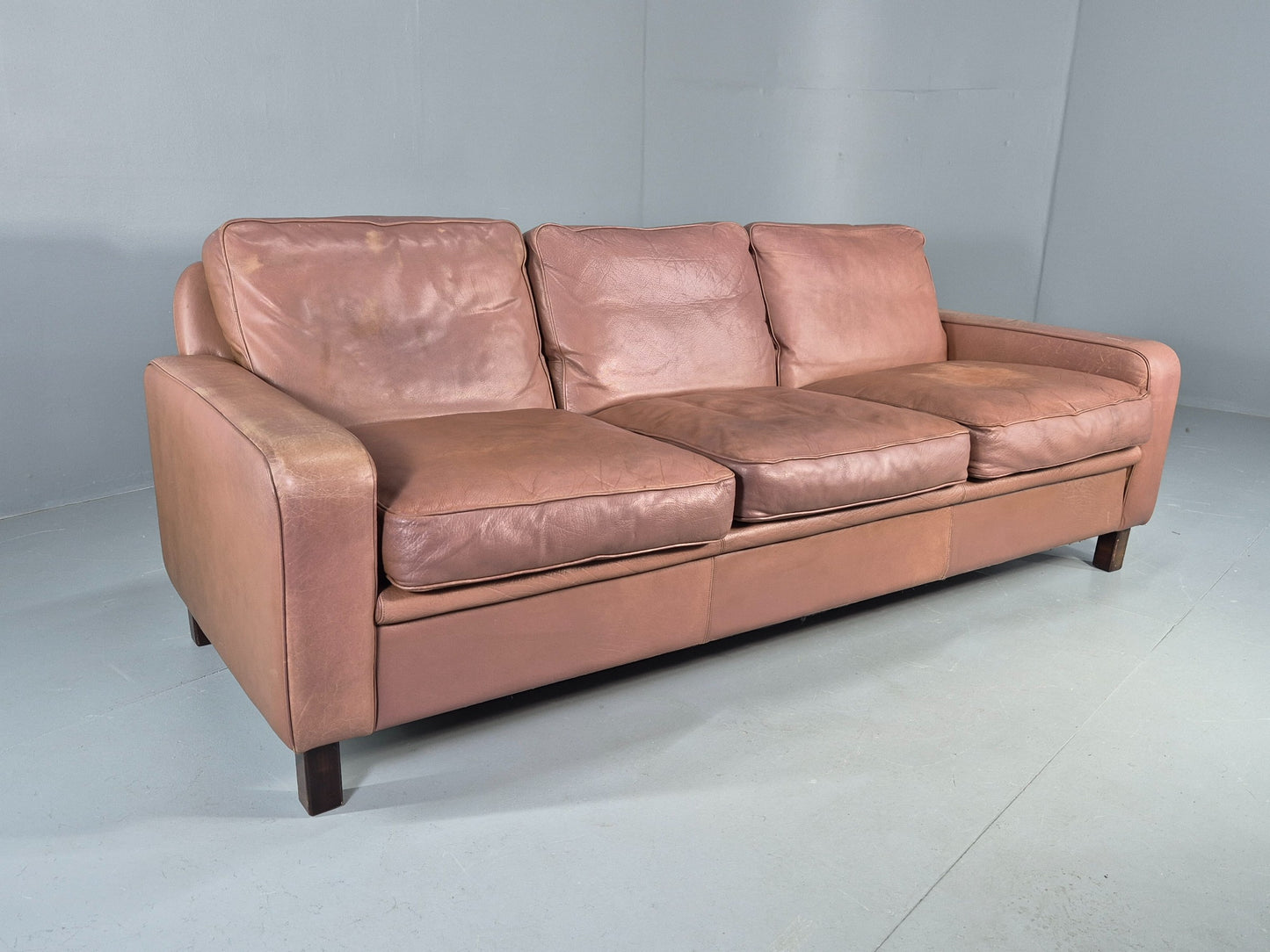 Vintage 3 Seater Sofa 1970s Thams Danish Retro MCM Quality EB12438