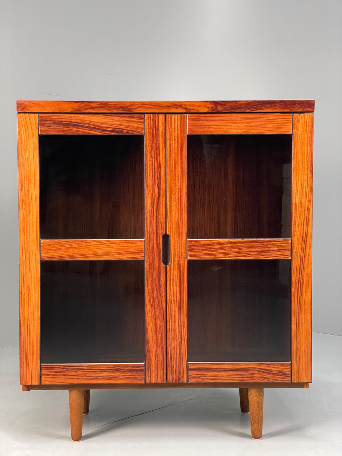 Vintage Swedish Glazed Bookcase Retro Chunky Shelving 1980s EB13112