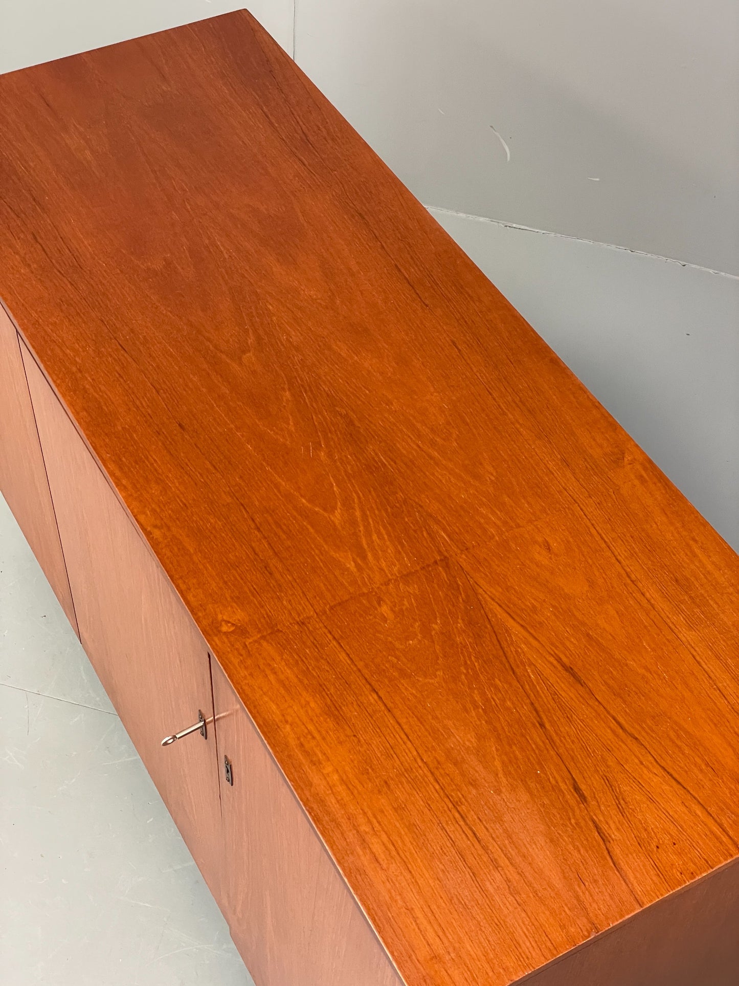 Vintage Teak Foldaway Desk Adjustable 1960s Retro Midcentury Shelving EB12082