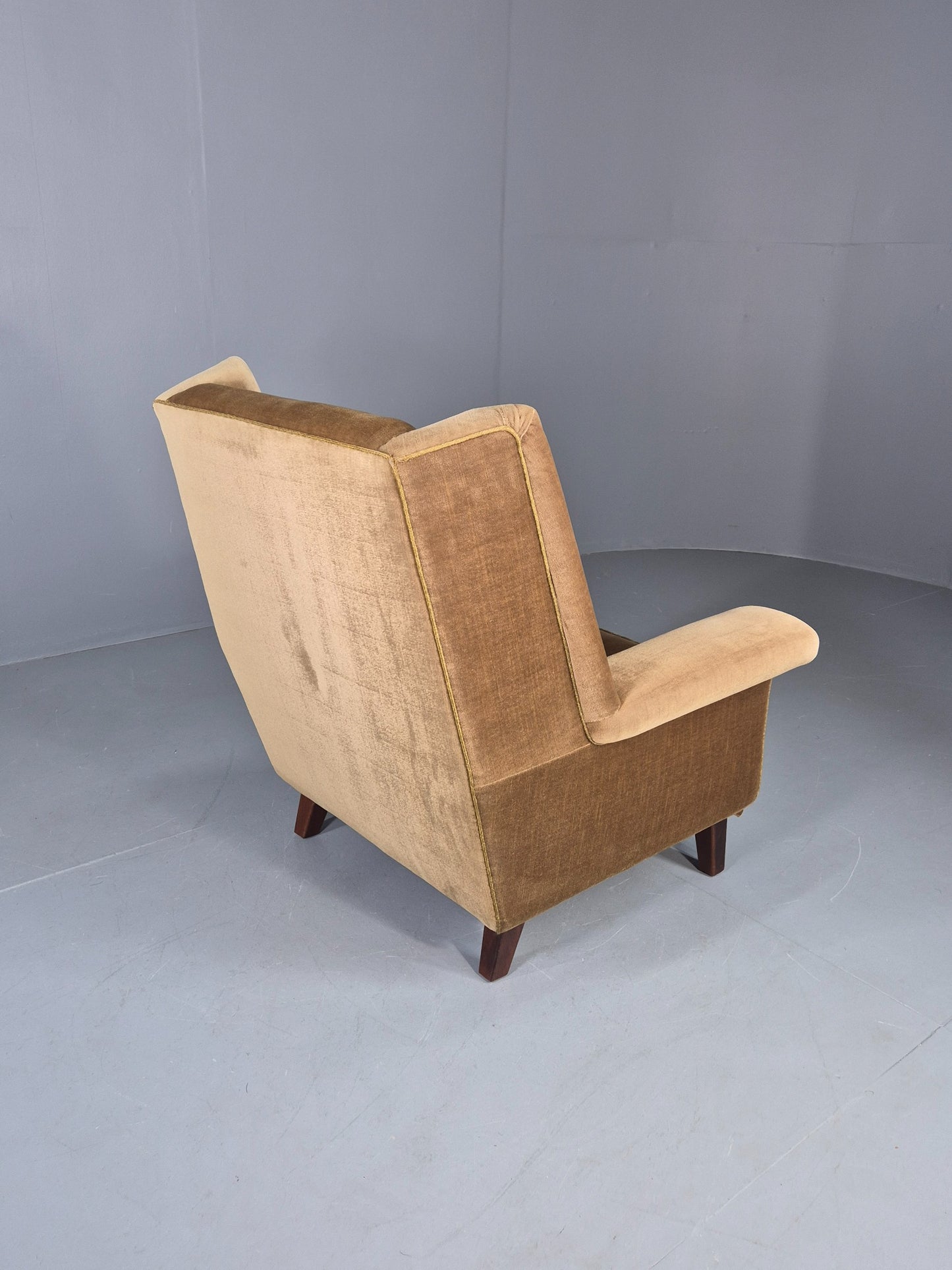 Vintage Mid Century Lounge Chair Danish Design 1960s Retro High Back EB12681