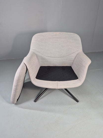 Vintage Swivel Lounge Chair Icons of Denmark Smile Chair Retro Modern EB12854