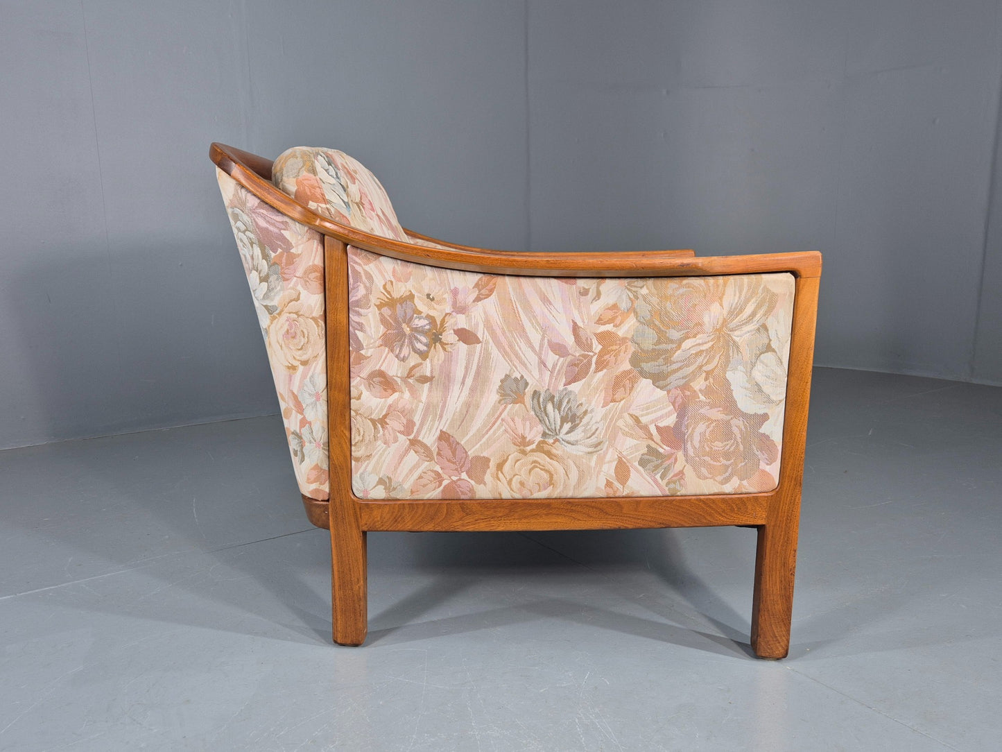Vintage Mid Century Lounge Chair 1960 Swedish Brdr Andersen Retro Floral EB11131