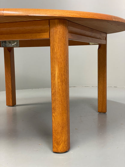 Vintage Teak Coffee Table Round Danish Retro Mid Century EB13096