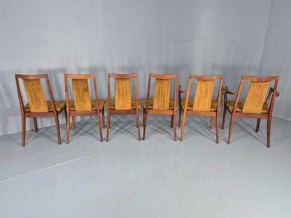 6 Vintage G Plan Dining Chairs Teak Frames 1980s Retro Mid Century EB12832