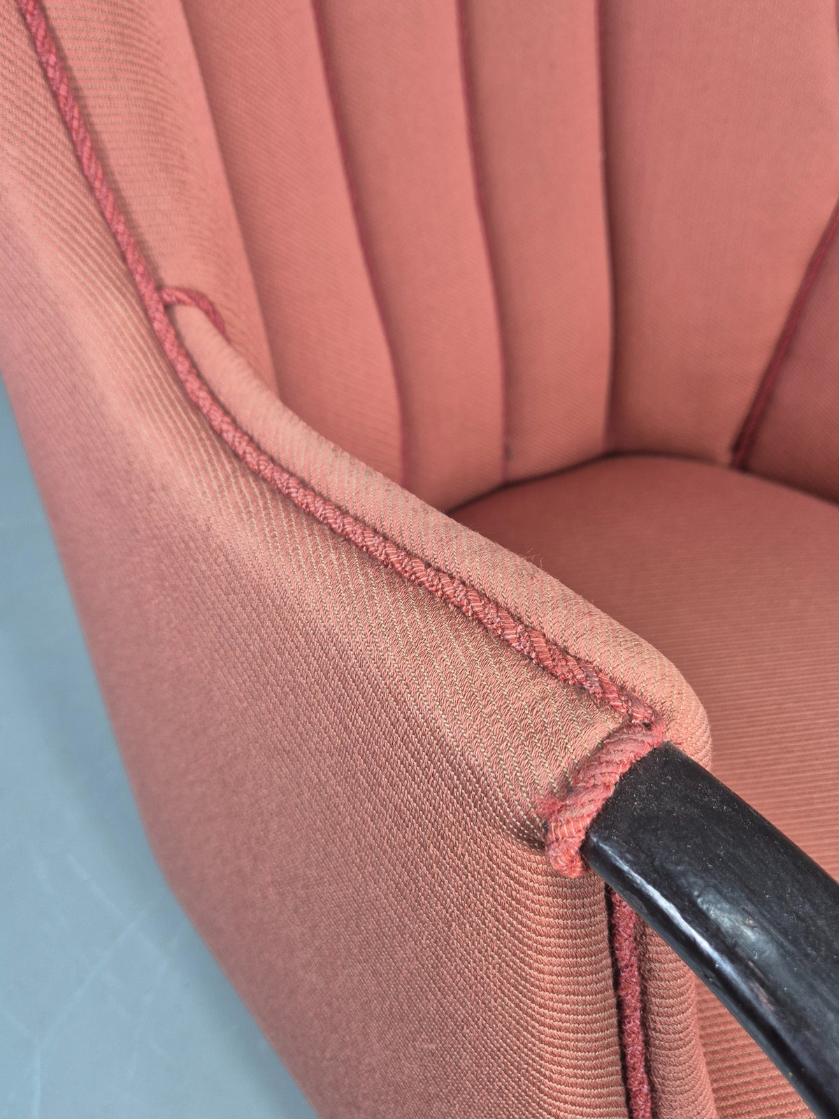 Vintage Danish Lounge Chair 1940s Design Viggo Jorgensen Attrb 1950s EB12761