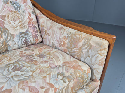 Vintage Mid Century Lounge Chair 1960 Swedish Brdr Andersen Retro Floral EB11131