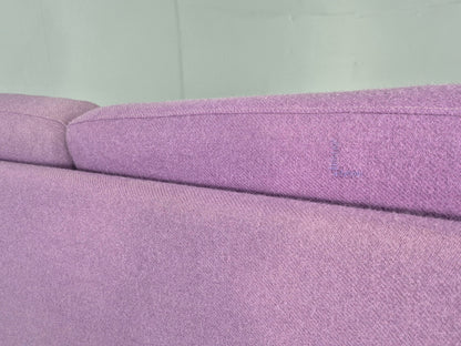 Vintage 2 seater Sofa Mids Century Danish in Purple Wool 1970s Retro EB12144