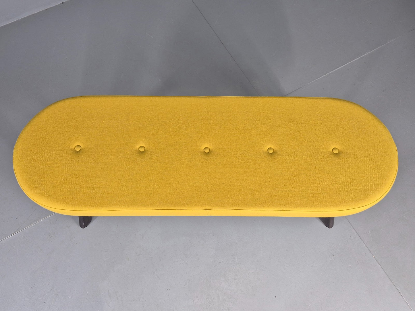 Modern Bench Seat Yellow Cloth Retro Inspired Commercial Quality EB12249