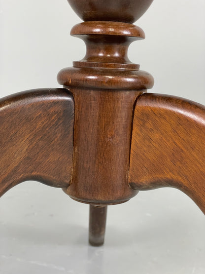Vintage Circular Side Table 1950s Danish Walnut Mahogany Coffee Table EB12276