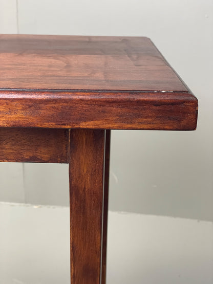 Vintage Mahogany Side Table 1950s Mid Century Rectangular EB12222