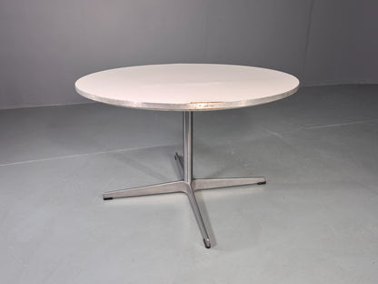 Vintage Fritz Hansen Circular Occasional Table Arne Jacobsen Design EB13002
