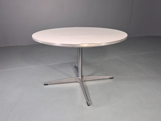 Vintage Fritz Hansen Circular Occasional Table Arne Jacobsen Design EB13002
