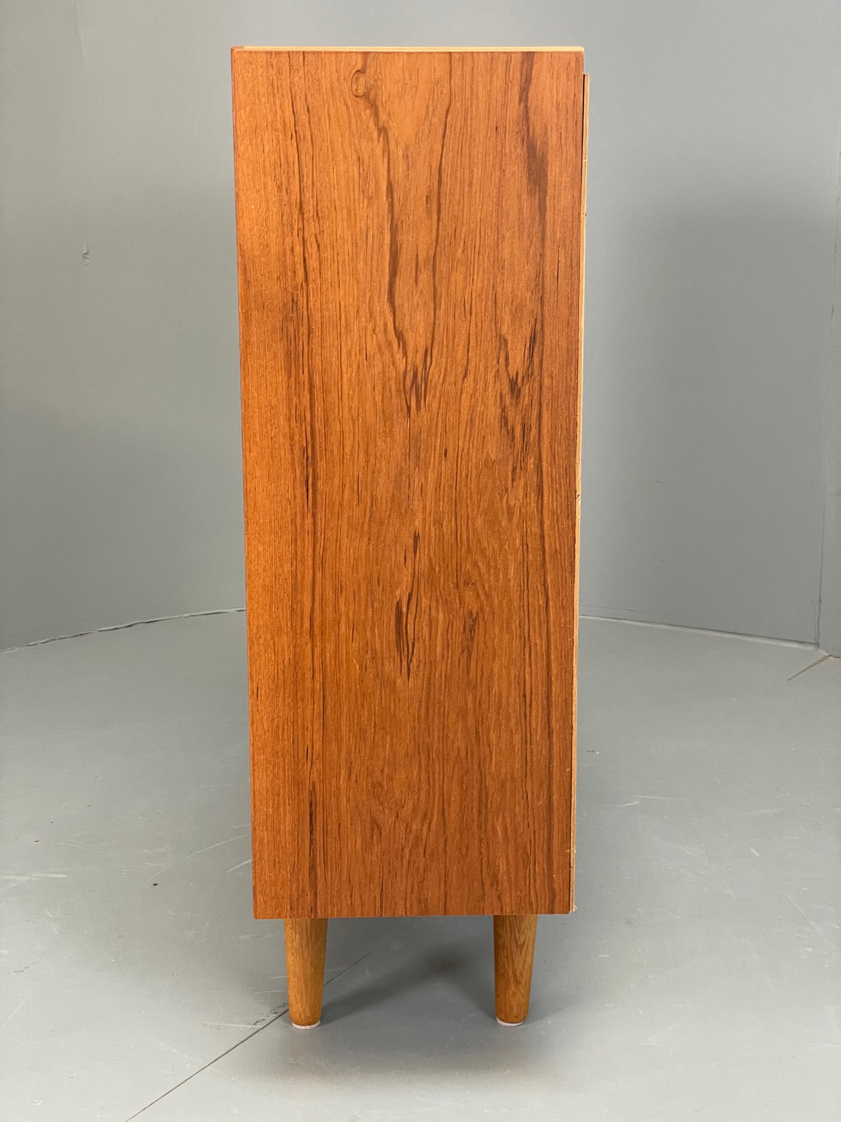 Vintage Teak Bookcase 1970s Retro Sliding Doors Gibbs Furniture Shelving EB13153