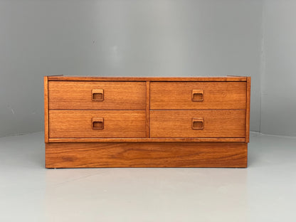Vintage Drawers Teak 1970s Danish Mid Century Retro TV Unit EB12610