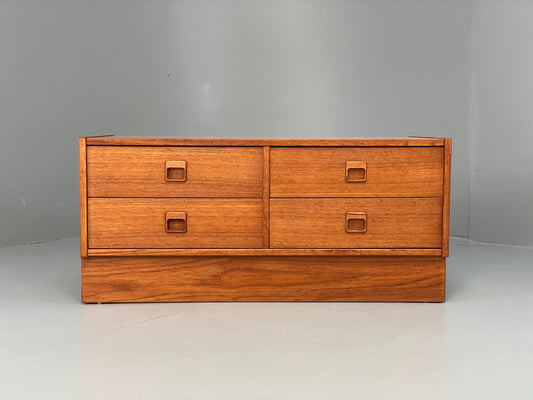 Vintage Drawers Teak 1970s Danish Mid Century Retro TV Unit EB12610