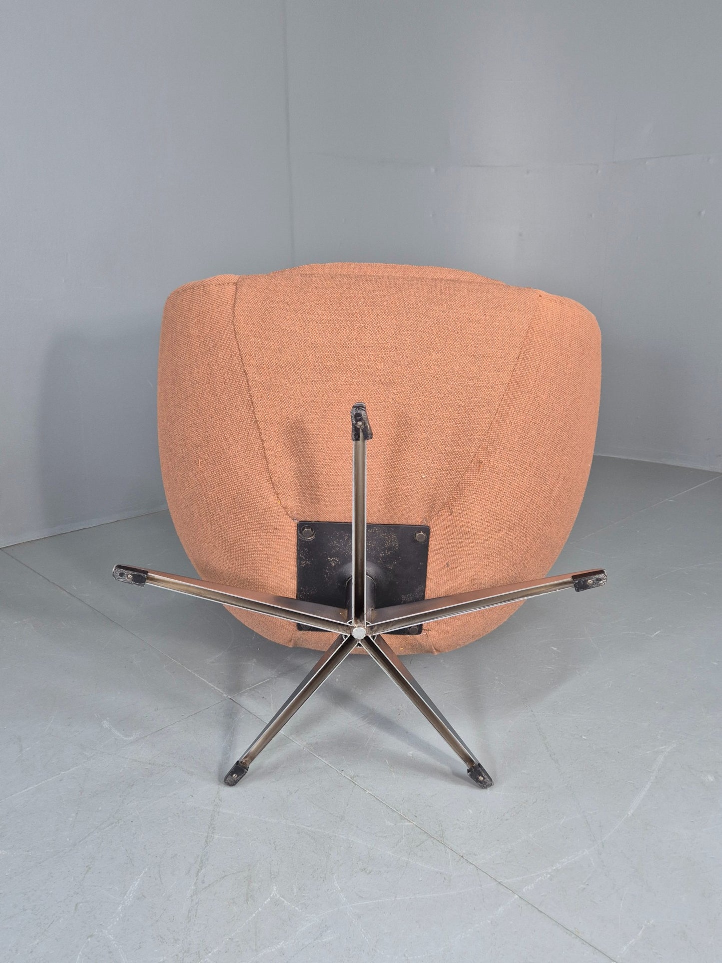 Vintage Danish Bucket Egg Chair New Upholstery 1960s Retro Mid Century EB12111
