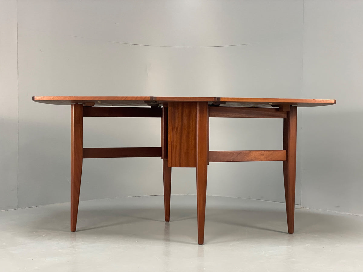 Vintage Teak Dropleaf Table 1960s Mid Century Retro Dining Seating EB13117