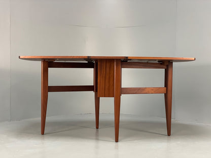 Vintage Teak Dropleaf Table 1960s Mid Century Retro Dining Seating EB13117
