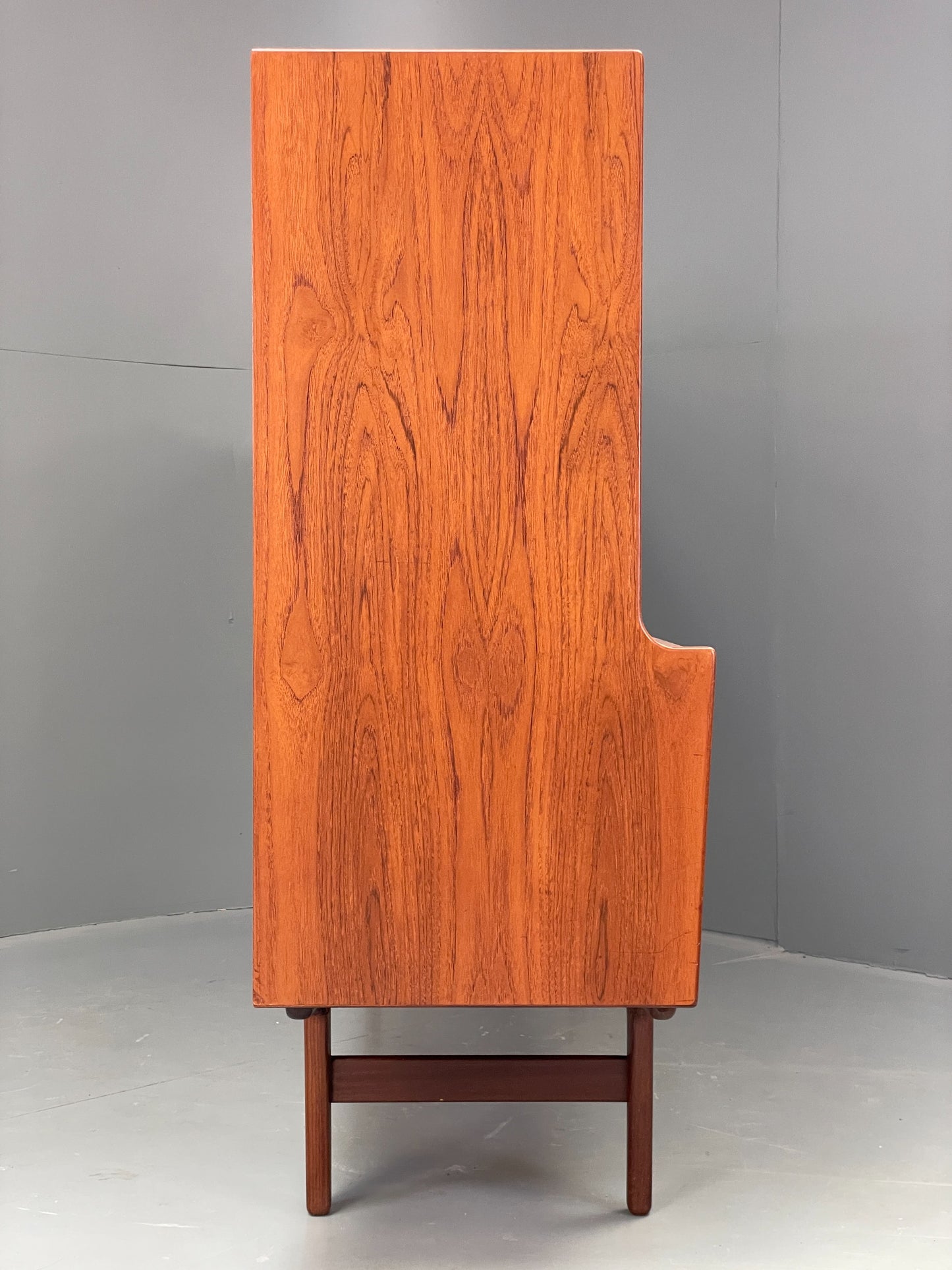 Vintage Danish Teak Highboard 1960s Mid Century Drawers Shelving Retro EB12347