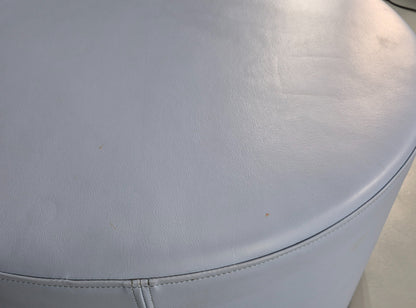 Cube Spaces Round Oversize Ottoman Footstool Leather EB12250