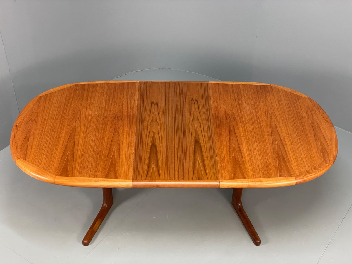Vintage Teak Dining Table Extending Danish Mid Century Retro 1970s EB13122