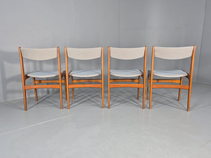 4 Mid Century Vintage Teak Dining Chairs Anderstrup Buch 1960s Retro  EB12106