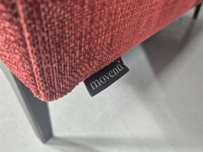 Vintage Moventi Booth sofa Red and Cream Quality Modern Design EB12576