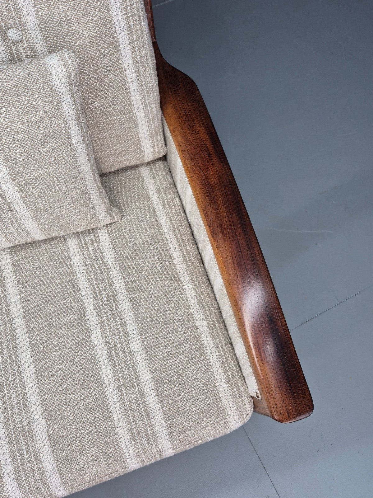 Vintage Mid Century Lounge Chair New Upholstery Swedish 1960s Design EB11137