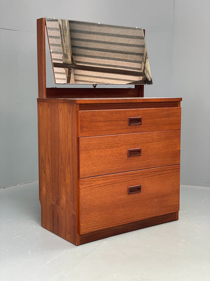 Vintage Chest Of Drawers By Meredew Mirror Teak 1960s Retro Mid Century EB12513