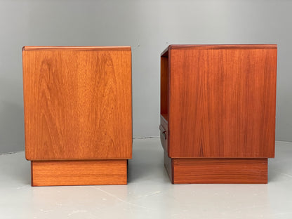 Vintage G Plan Bedside Cabinets Teak Mid Century Fresco 1960s Pair Retro EB12943