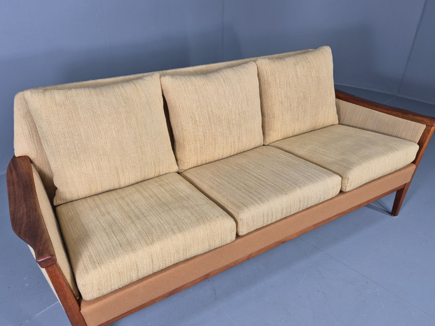 Vintage 3 Seater Sofa Sweden Mid Century Brdr Andersen 1960s Teak Retro EB11119