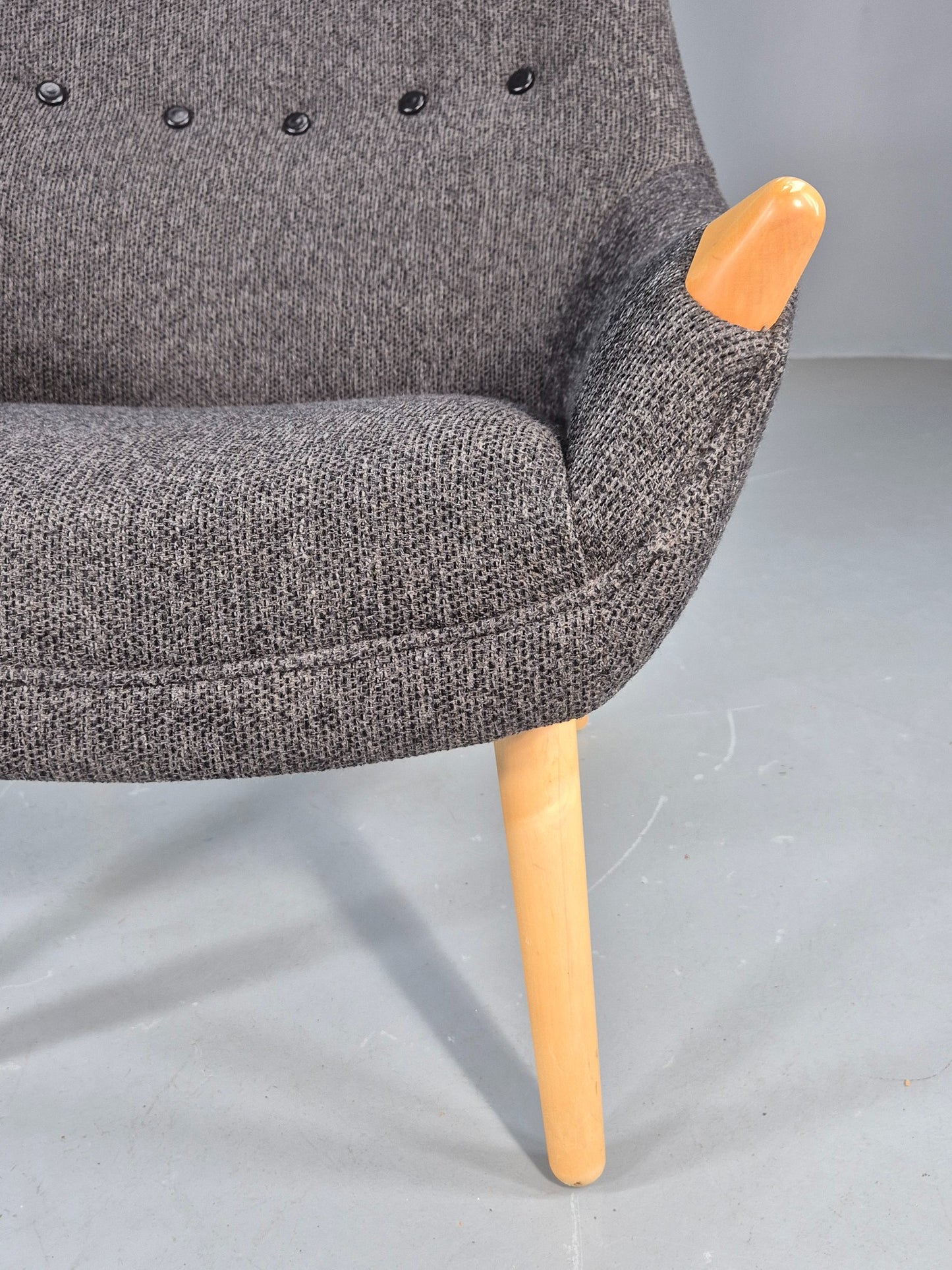Vintage Mama Bear Matzform Lounge Chair Grey Beech Danish Modern Design EB12315