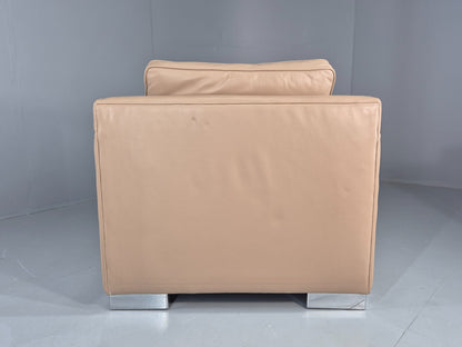 Vintage Leather Cube Chair Moores Interiors Bespoke Build Quality EB11997