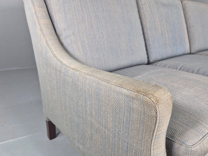Vintage Danish 3 seater Sofa by Arne Wahl Iversen Original Cotton Retro Eb12563