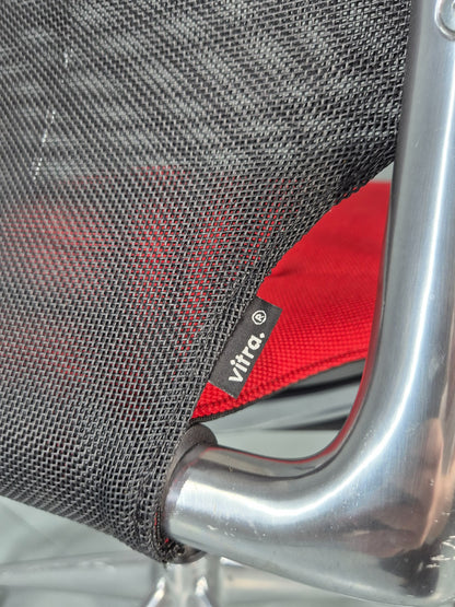 Vintage Vitra Media Office Chair Red and Black EB12246