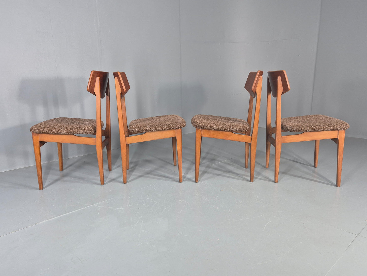 Vintage Dining Chairs Mid Century Teak and Beech 1960s Retro EB11955
