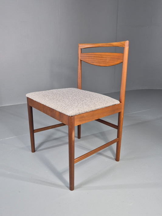 Single Vintage McIntosh Dining Chair Model 9433 Teak New Upholstery EB12309