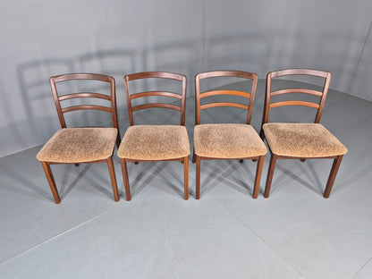 4 Vintage G Plan Dining Chairs Teak Frames Retro 1970s Original EB12175
