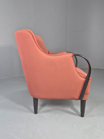Vintage Danish Lounge Chair 1940s Design Viggo Jorgensen Attrb 1950s EB12761