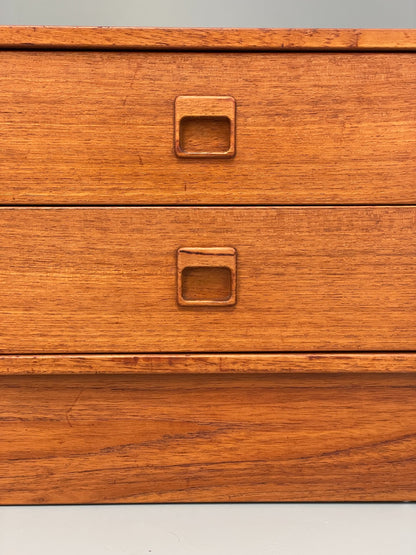 Vintage Drawers Teak 1970s Danish Mid Century Retro TV Unit EB12610