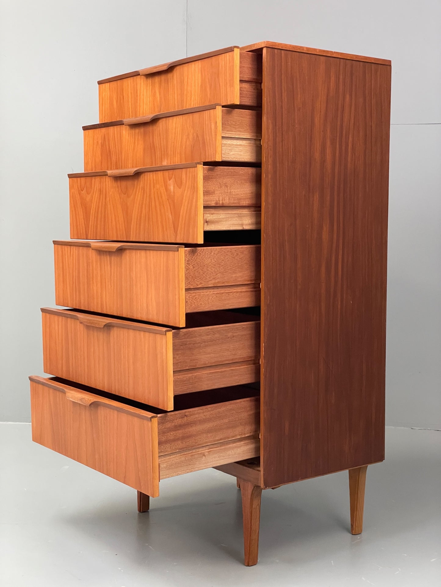Vintage Chest Of Drawers By Austinsuite Teak Tallboy Mid Century 1960s EB12903