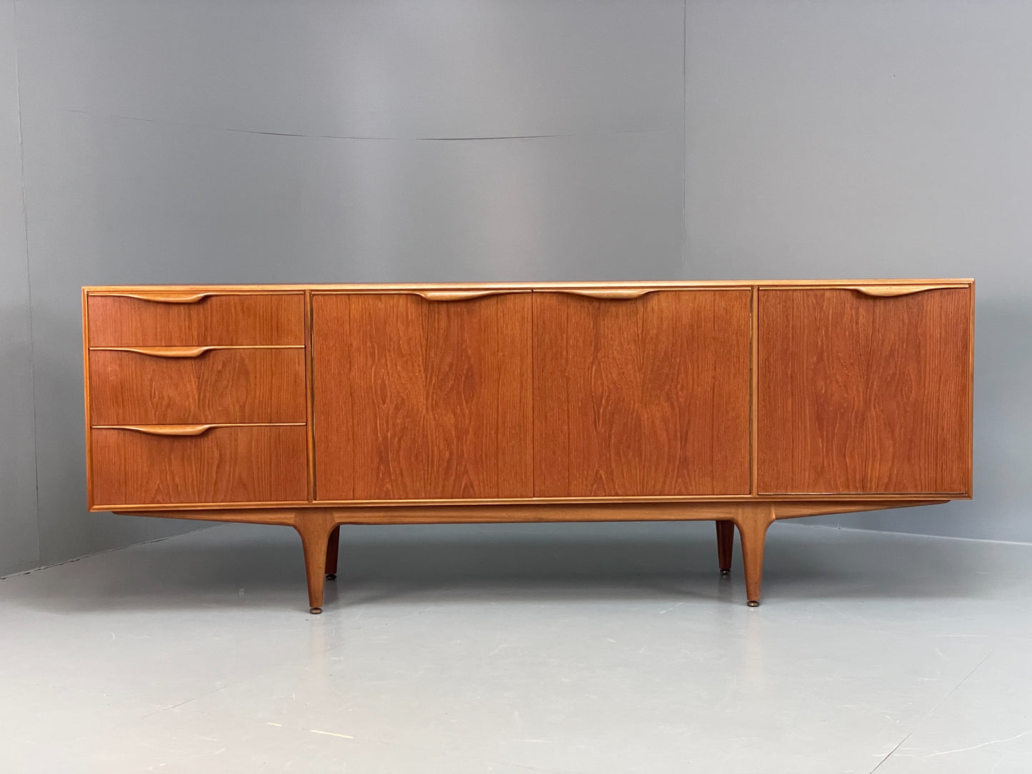 Vintage McIntosh Teak Sideboard 1960s Mid Century Drawers Shelves EB11686