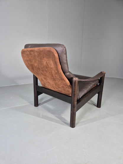 Vintage Danish Design Lounge Chair Gehl and Nissen for Jeki 1970s Retro EB13136