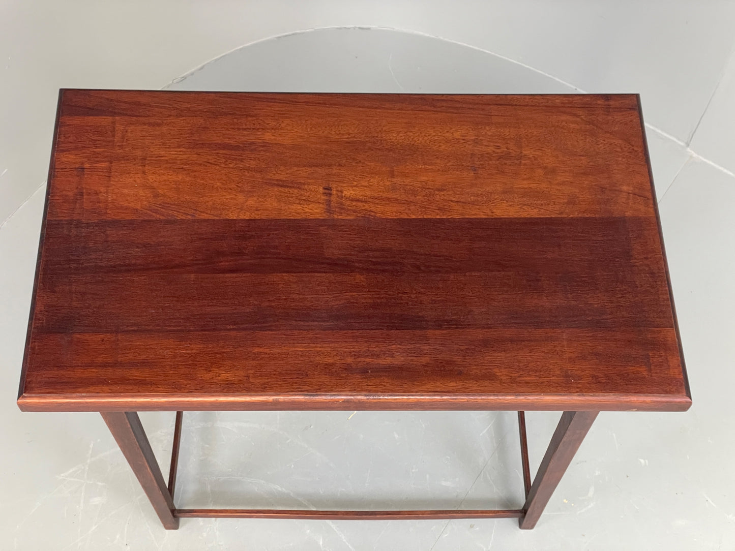 Vintage Mahogany Side Table 1950s Mid Century Rectangular EB12222