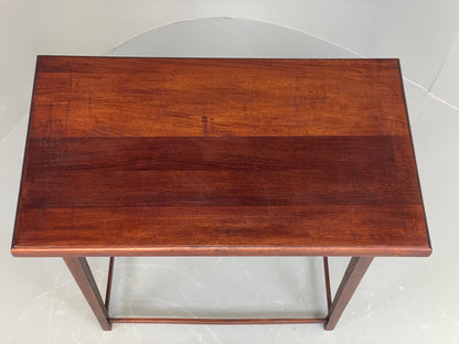 Vintage Mahogany Side Table 1950s Mid Century Rectangular EB12222