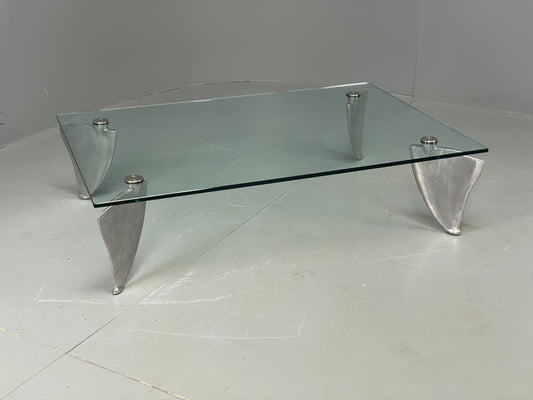 Vintage Coffee Table Designer Matthew Hilton Post Modern Aluminium Legs EB12520