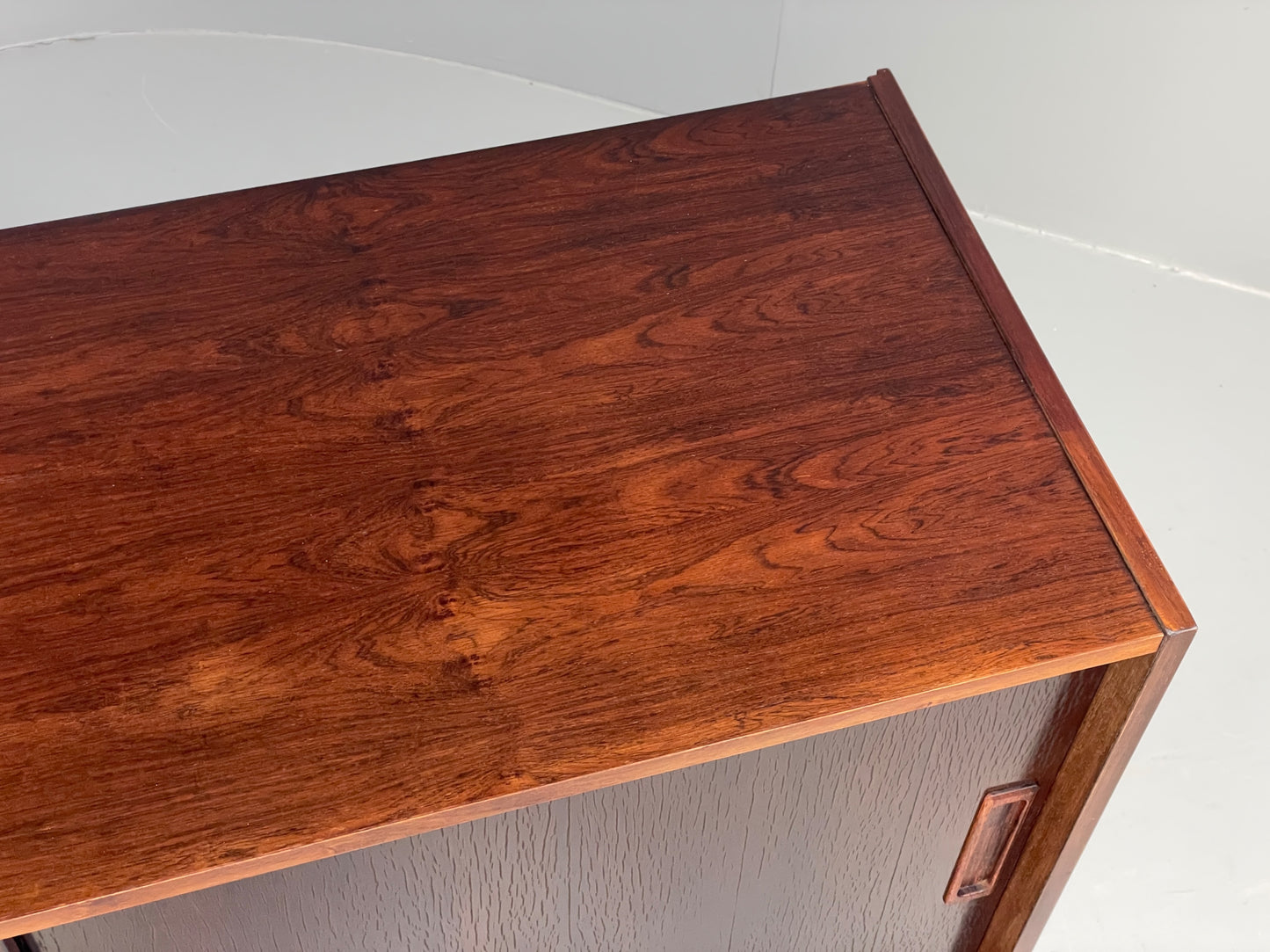 Vintage 1960s Compact Sideboard Cabinet Danish Mid Century Storage EB12341