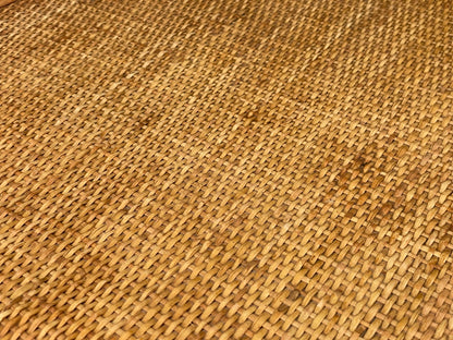 Vintage Rattan Side Table Cane Frame Mid Century Retro Round EB11881