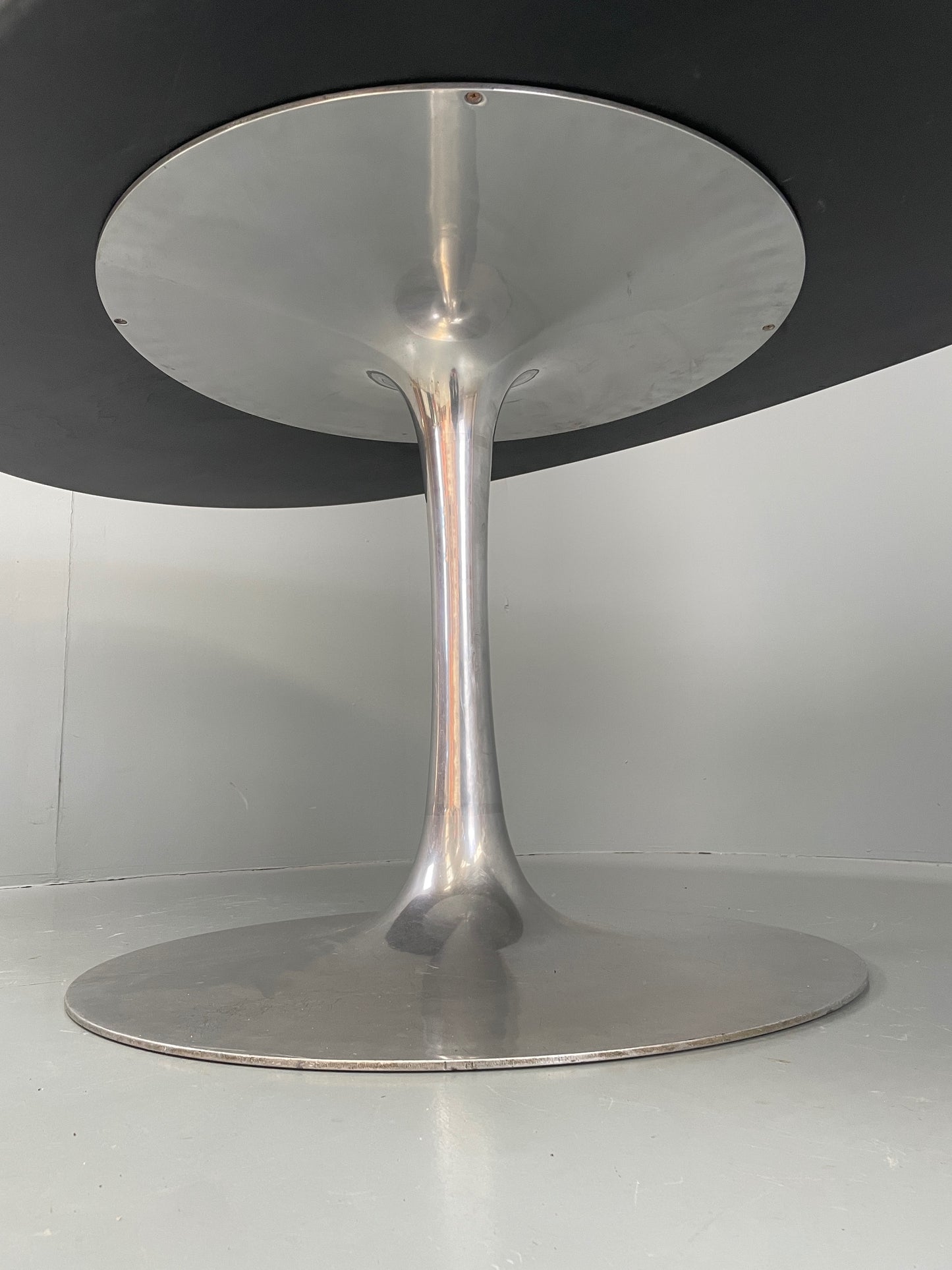 Vintage Arkana Tulip Table Oval Aluminium Base 1960s Maurice Burke EB11877